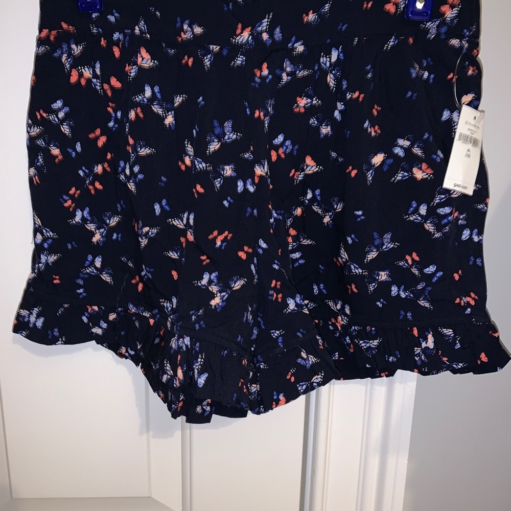 Gap kids butterfly print navy shorts